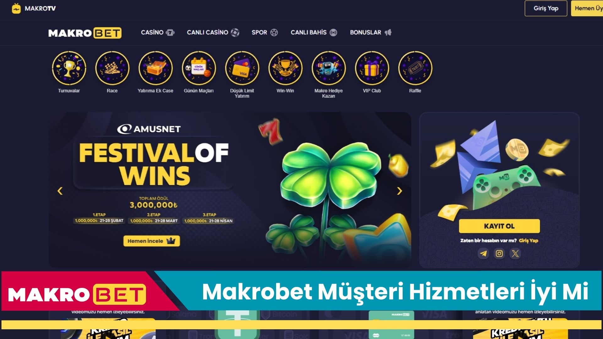 Makrobet Müşteri Hizmetleri İyi Mi