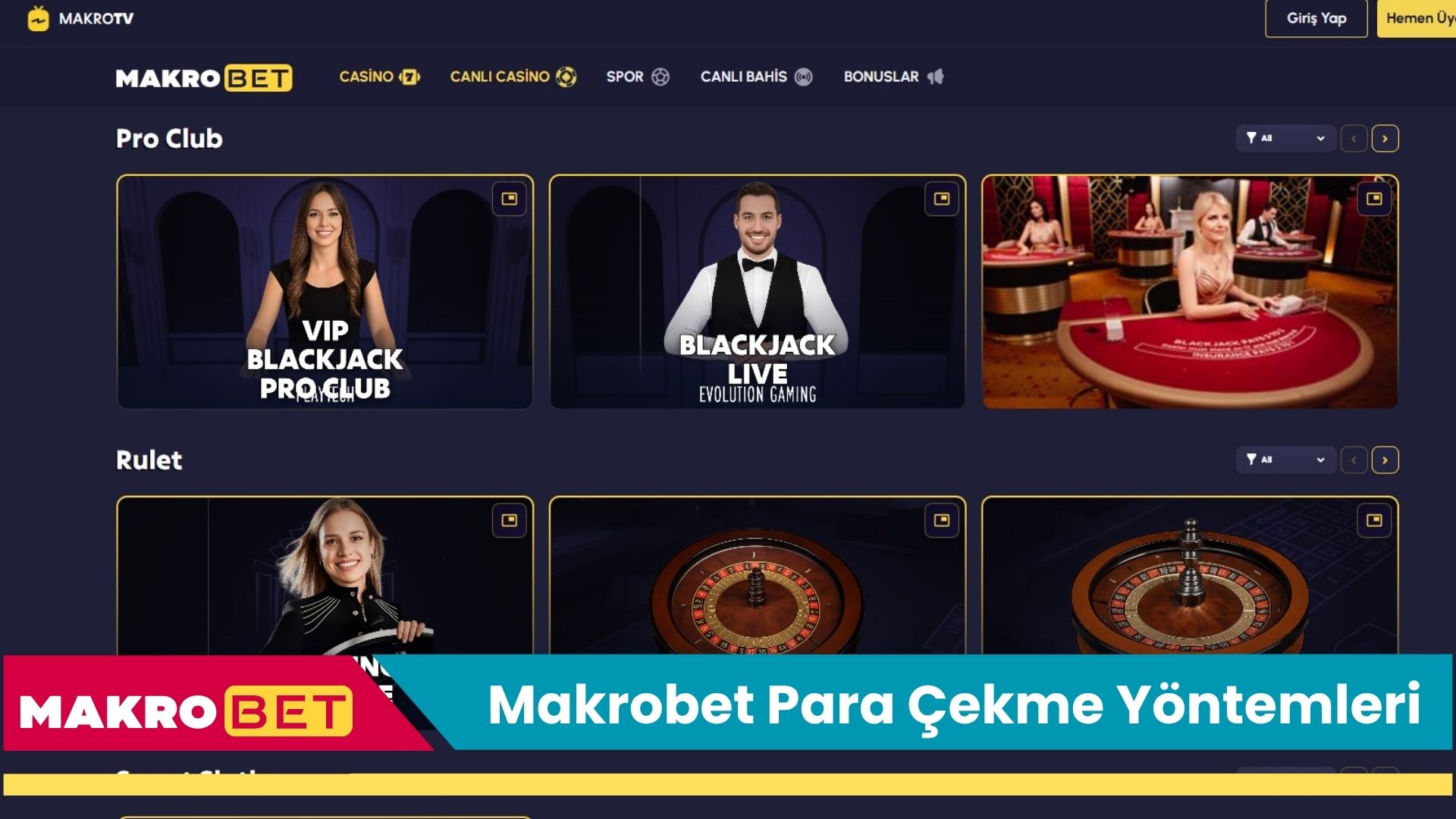 Makrobet Para Çekme Yöntemleri 